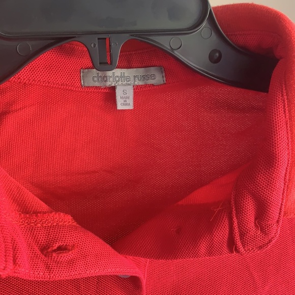 Cropped red polo - Picture 3 of 3
